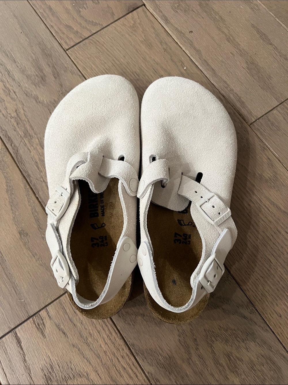 Birkenstock Tokio, antique white, size 37, NWOT